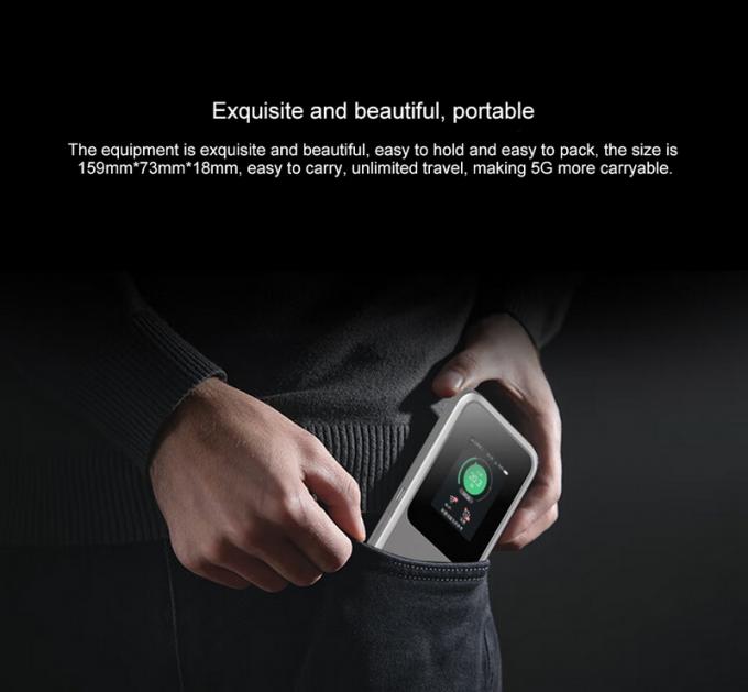 ZTE U50 Pro 5G Roteador Wi-Fi Móvel Com Qualcomm SDX62,Wi-Fi 6 2.4G/5G AX3600 4G Hotspot sem fio com 10000mAh Bateria Power Bank 5