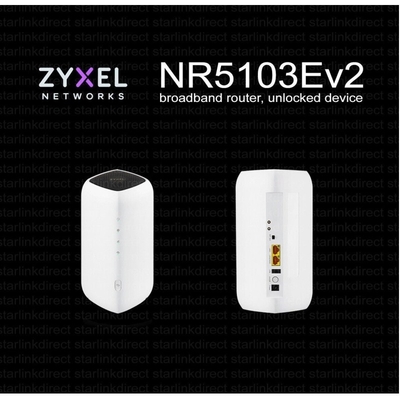 Zyxel NR5103EV2 5G NR Indoor Router com taxa de transmissão DL de 4,7 Gbps