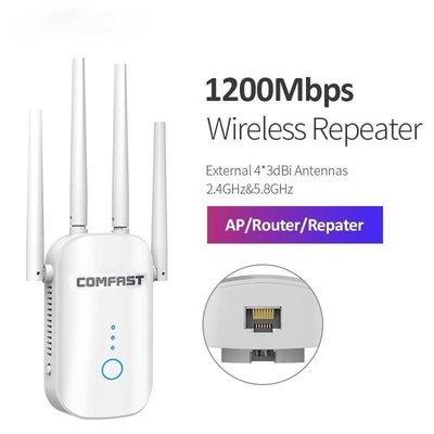 comprar prolongamento poderoso 802.11ac de Wifi da longa distância do repetidor 2.4G/5GHz de 1200Mbps Wifi online manufacture